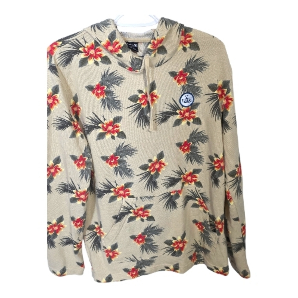 Hurley Floral Long Sleeve Hoodie Size Small - Picture 2 of 5